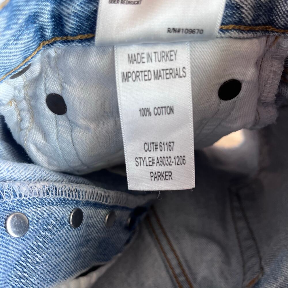 AGOLDE Parker Vintage Cut Off Denim Shorts - Rapture - Size 22 - Picture 6 of 6